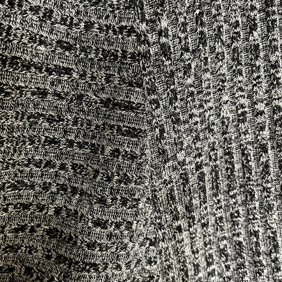 Lovers + Friends Shannon Dress Grey Ribbed Marled Mini Babydoll Swing Size Small - Picture 13 of 14